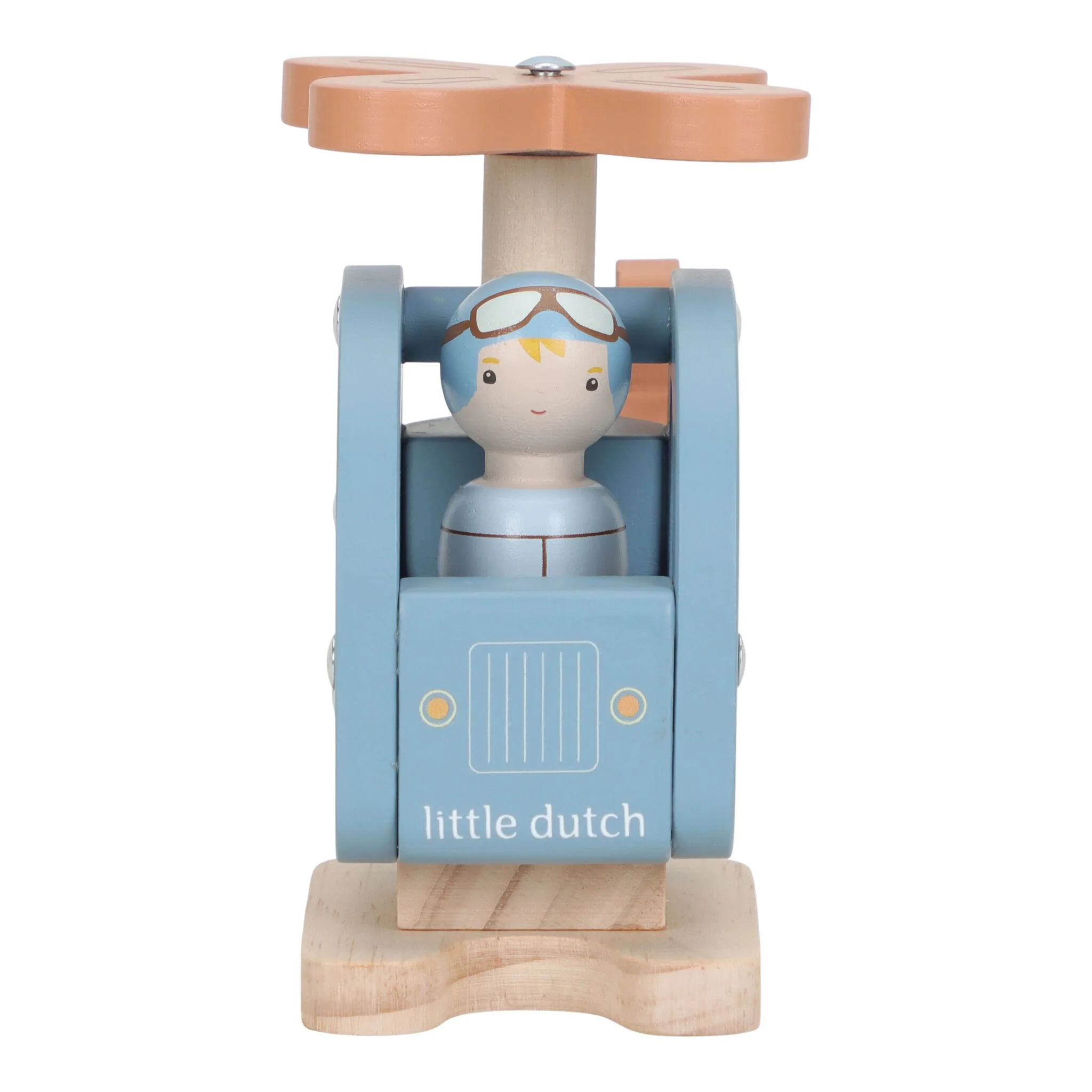 Houten speelgoed helikopter - Blauw - Image 3