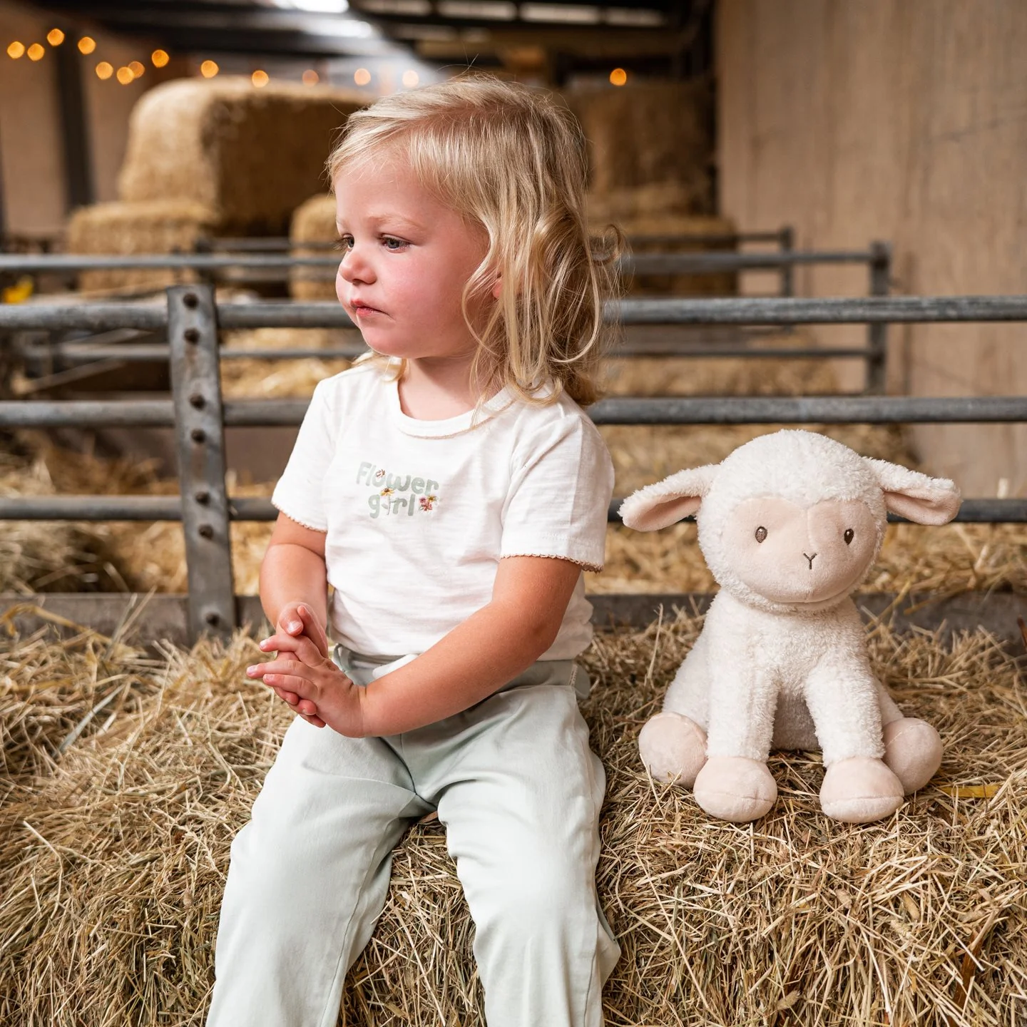 Knuffel Schaap 25cm Little Farm - Image 6