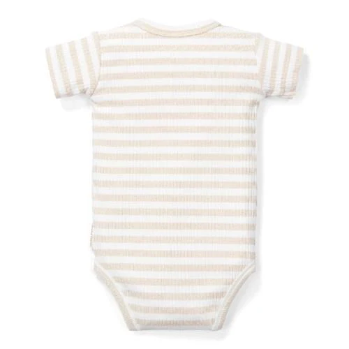Romper korte mouw - Zand - Newborn Naturals - Image 6