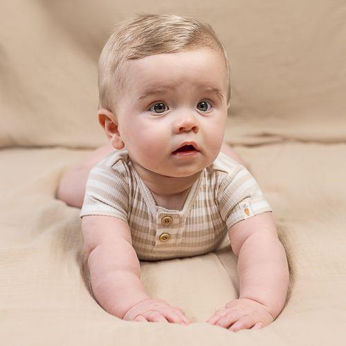 Romper korte mouw - Zand - Newborn Naturals - Image 7