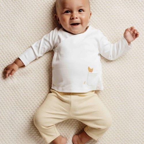 Shirt overslag lange mouw - Wit - Little Farm - Opdruk - Image 10