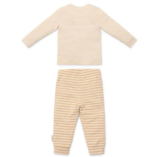 Tweedelige pyjama - Zand - Gestreept - Image 10