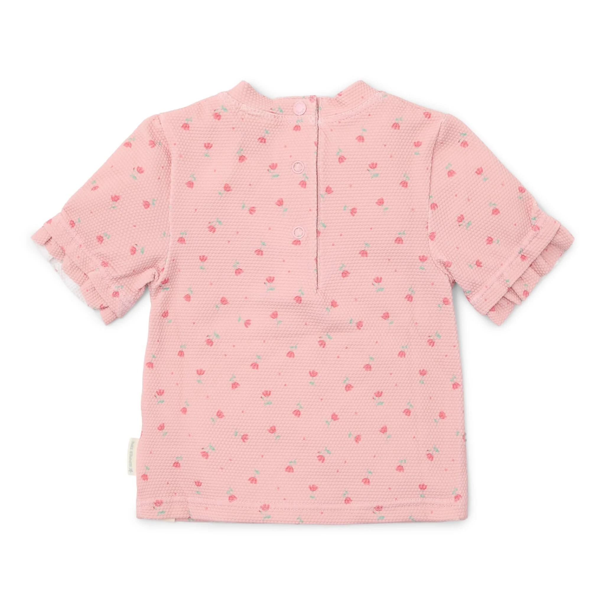 Zwemshirt korte mouw - Lichtroze - Sunny Flowers - Image 3